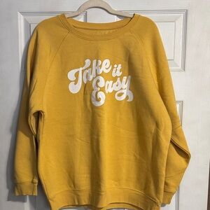 State of Mine Mustard Crew Neck Sweater